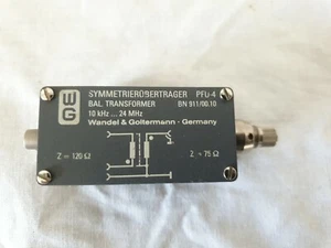 Wandel Goltermann PFU-4 Symmetrieüberträger , BAL. Transformer 10kHz...24MHz - Foto 1 di 8