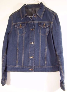 Faded Glory Jacket Child Size S / CH (4 - 6) Button Front Unlined Blue Denim - Picture 1 of 9