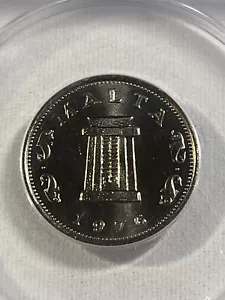 1976 Malta 5 Cents Graded MS 66 by ANACS - Picture 1 of 4