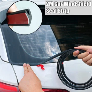 2M Y Shape Seal Strip Car Hollow Window Glass Edge Rubber Weatherstrip Universal - Picture 1 of 15