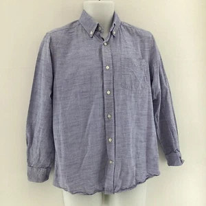 Maine New England Mens Blue Pinstriped Shirt Size M Button Down Long Sleeve - Picture 1 of 9