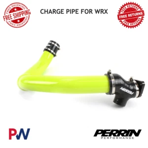 Perrin Neon Yellow Charge Pipe for 2015-2020 Subaru WRX #PSP-ITR-200NY - Picture 1 of 5
