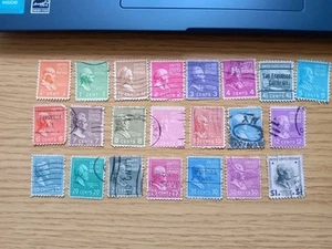 US 1938 President Series 22 Stamps All different Used Combine Postage 1/2c - $1 - Picture 1 of 1