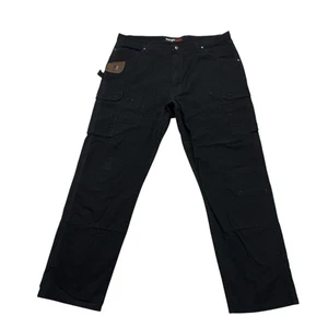 Wrangler Carpenter Hose Herren 42 x 34 schwarz Riggs Workwear gerades Bein Outdoor - Bild 1 von 11