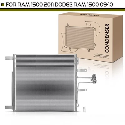 AC Condenser For 2009-2010 Dodge Ram 1500 2500 3500 4.7L 5.7L Engine With Drier - Imagem 1 de 4
