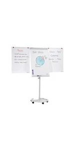 Soennecken Mobiles Flipchart mit Ablageschale Rundfuß mit 5 feststellbaren Ro... - Bild 1 von 1