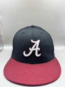 Alabama Crimson Tide Mütze Kappe nicht verstellbar Gr. 7 1/2 schwarz New Era 59fifty NCAA - Bild 1 von 8