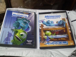 (2) Disney Pixar Monsters Inc. DVD Lot: Monsters, Inc. + University Both!! - Picture 1 of 1