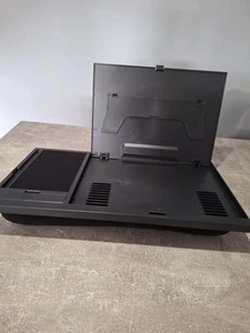 Q-Connect Support Ordinateur Portable Réglable en Hauteur avec Tapis de Souris et Support Téléphone Noir - Photo 1/11