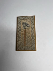 "Placa de madera vintage con estampado de elefante Arnie Fisk 9,5"" X 5"" ver descripción" - Imagen 1 de 9