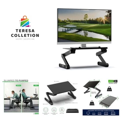 WorkEZ Monitor Stand, Single Mount Height Adjustable Monitor Riser for Desk, ... - Image 1 of 4