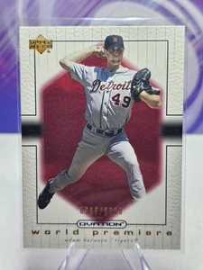 2001 Upper Deck Ovation estreno mundial #0535/2000 Adam Bernero #85 novato radiocontrol - Imagen 1 de 2