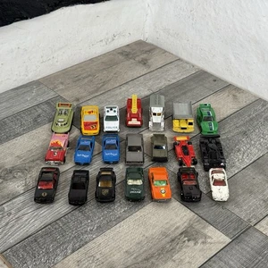 21 Vintage Toy Cars Joblot Bundle Classic Blue Genuine Corgi Matchbox Diecast - Picture 1 of 22