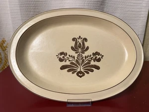 Pfaltzgraff Village 14" Oval Serving Platter 6-16 Stoneware Vintage Discontinued - Picture 1 of 6