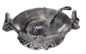Arthur Court Sauciere mit Schöpfkelle / Schmetterling Motiv 1999 - 10 Zoll x 5 Zoll - Bild 1 von 24