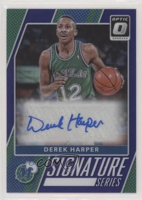 2017-18 Panini Donruss Optic Signature Series Purple Prizm Derek Harper #85 Auto - Image 1 of 2