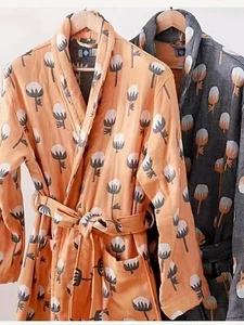Albornoz de lujo - Gama con estampado de algodón - Imagen 1 de 7