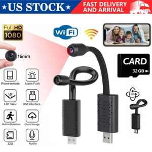 32GB+ Mini WiFi Camera Home Security DIY Cam 1080P HD Wireless Motion Sensor US - Picture 1 of 14