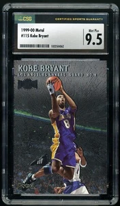 KOBE BRYANT 1999-00 Skybox Metal #115 Los Angeles Lakers HOF CSG 9.5 Mint Plus - Picture 1 of 2