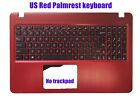 US Red Palmrest keyboard for Asus X540SA/X540LA/X540LJ/X540SC/X540UP/X540YA