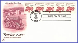 USA3 #2127b Pl #1 U/A Artcraft FDC PNC5 Traktor - Bild 1 von 1