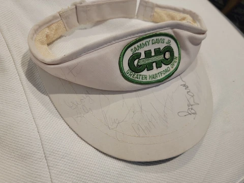 Sammy Davis Jr. Greater Hartford Open sports memorabilia signed visor Cover