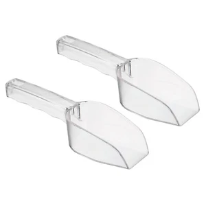 2Pcs Ice Scoop PC 8.27x1.97" Small Ice Maker Flour Cereal Sugar Handle Shovel - Picture 1 of 6