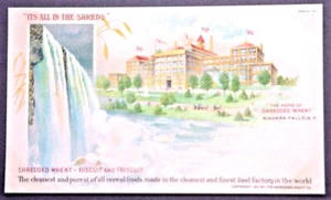Advertising Postcard Shredded Wheat Niagara Falls Series 103 SHIPS FREE - Picture 1 of 2