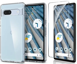 Coque Silicone Transparente + Verre Trempe Pour Google Pixel 7a Little Boutik® - Photo 1 sur 4