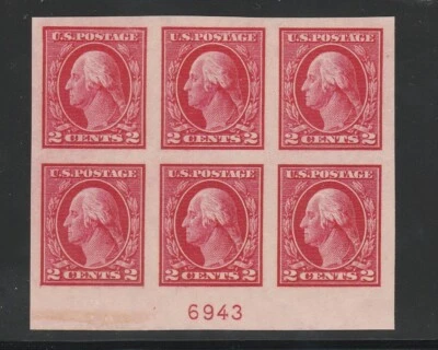 us #409 2c Washington Matching Plate Block MNH Set of 4 - Image 1 of 4