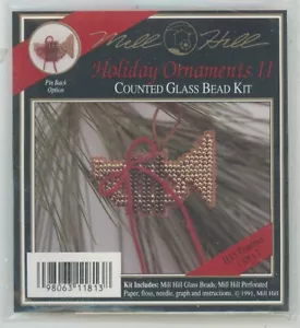 Mill Hill Holiday Ornament II H13 Trumpet Glass Bead 1991 KIT NEW - Picture 1 of 2