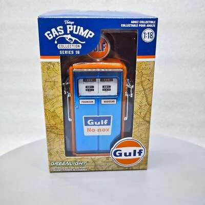 Greenlight 1:18 1954 Tokheim 350 Gulf Gas Pump Collection Series 16 Car Scene - Image 1 of 2