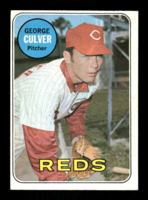 1969 Topps High # 635 George Culver  GD Crease BXCP35 - Image 1 of 2