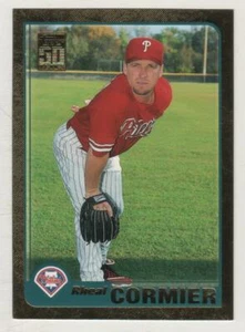 2001 Topps Traded Gold #012 Rheal Cormier Philadelphia Phillies BV$4 ##/2001 #12 - Picture 1 of 1