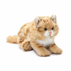 DEMDACO Nat and Jules Large Maine Coon Cat Striped Ginger Kids Stuffed Animal - Picture 1 of 5