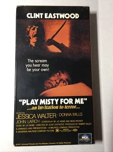 Play Misty For Me Clint Eastwood 1971 Thriller 1990 Edition Rare VHS - Picture 1 of 7