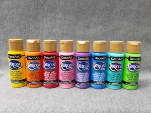 DecoArt Americana Regenbogen SET Acrylfarbe 8 x 59ml verschiedene Farben - Bild 1 von 3
