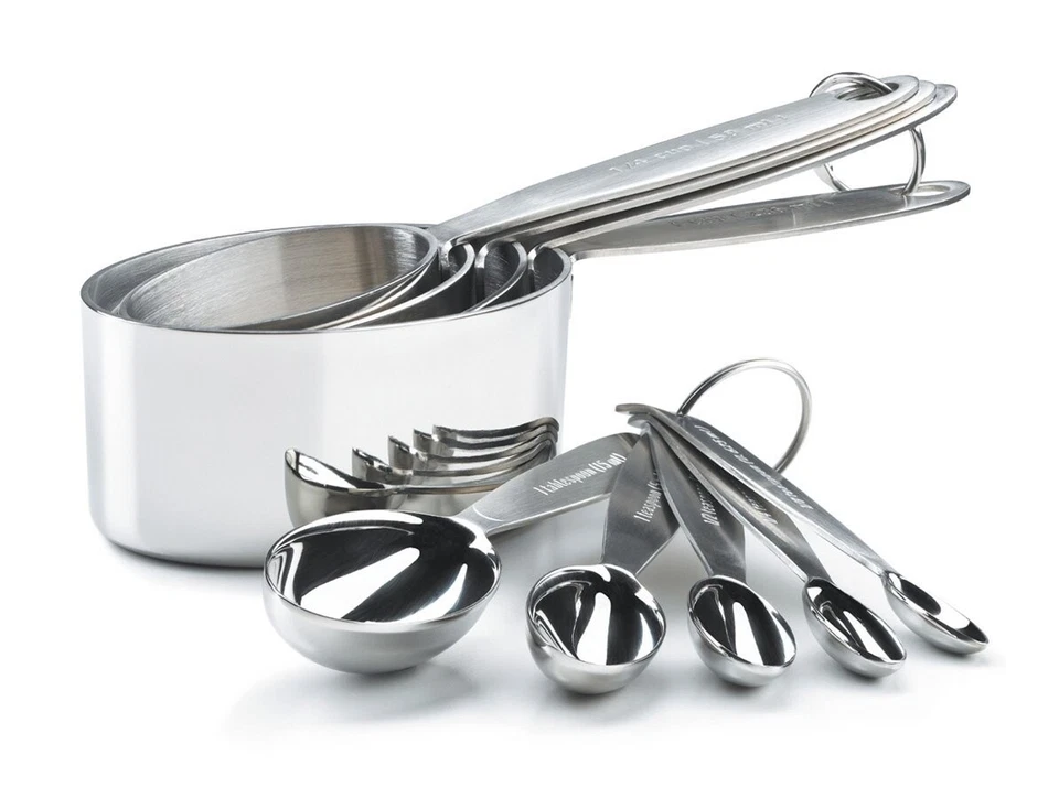 Cuisipro Stainless Steel Measuring Cup and Spoon Set 1 2day Delivery