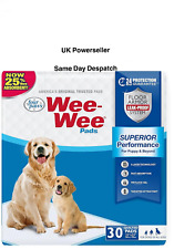 30 Four Paws Wee-Wee Pads for Dogs and Puppies 22” X 23” New 56cm X 58cm sealed