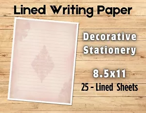 Deko Briefpapier - 25 linierte Schreibpapiere #0020 - Bild 1 von 1