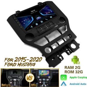 32GB FOR FORD MUSTANG 2015-2021 9" ANDROID 13 CAR STEREO RADIO GPS NAVI CARPLAY - Picture 1 of 20