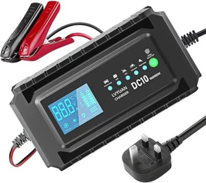 Caricabatteria moto intelligente 12V 24V riparazione impulsi automatica AGM/GEL UK - Foto 1 di 6