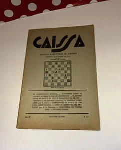 Vintage Caissa Revista Argentina De Ajedrez Spanish Chess Book Magazine 1946 #89 - Imagen 1 de 12