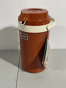 Vintage Aladdin Pump A Drink 1/2 Gallone Spender Orange Isoliert Thermoskanne NEU - Bild 1 von 10
