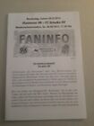 FANZINE ULTRAS FLYER FANINFO #437 HANNOVER 96 v FC SCHALKE 04 SAISON 2012/2013