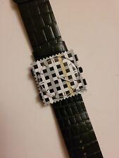 S.T.A.M.P.S. Stamps Watch Complete - Black & White Dial Leather Strap