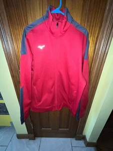 Mizuno Core Performance Jacket - Men’s X-Large Red Full Zip - Fleece Lined - Picture 1 of 5