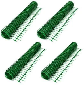 4 pz 30 x 1 m recinzione verde cantieri costruzione avvertimento protezione cattura rete recinzione griglia - Foto 1 di 6
