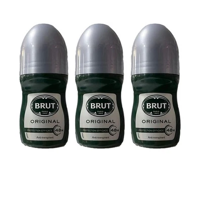 Brut Original Desodorante Roll-on 48H Protección contra el Sudor Icónico Aroma Fresco Paquete de 3 Foto 1 de 4