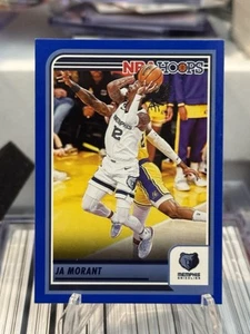 2023-24 Panini NBA Hoops Ja Morant Blue Parallel #23 Memphis Grizzlies - Picture 1 of 2
